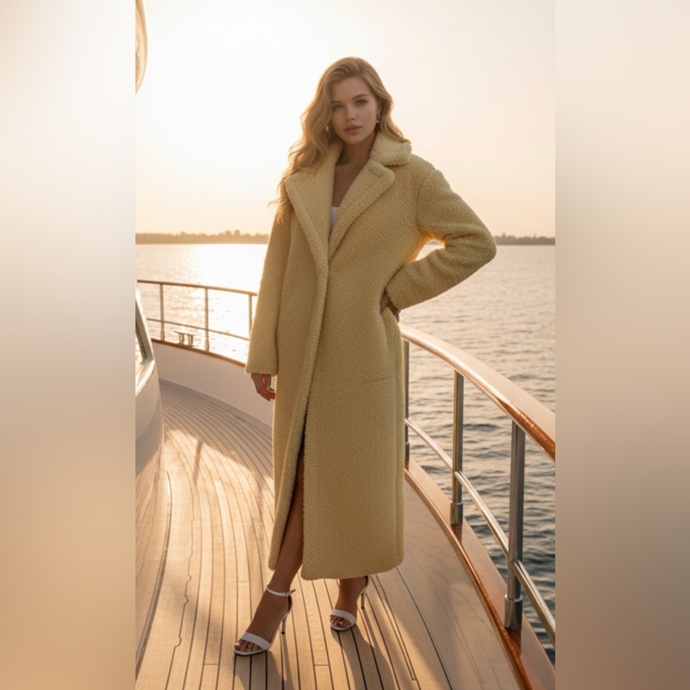 Zara Women's Warm Tan Teddy Jacket